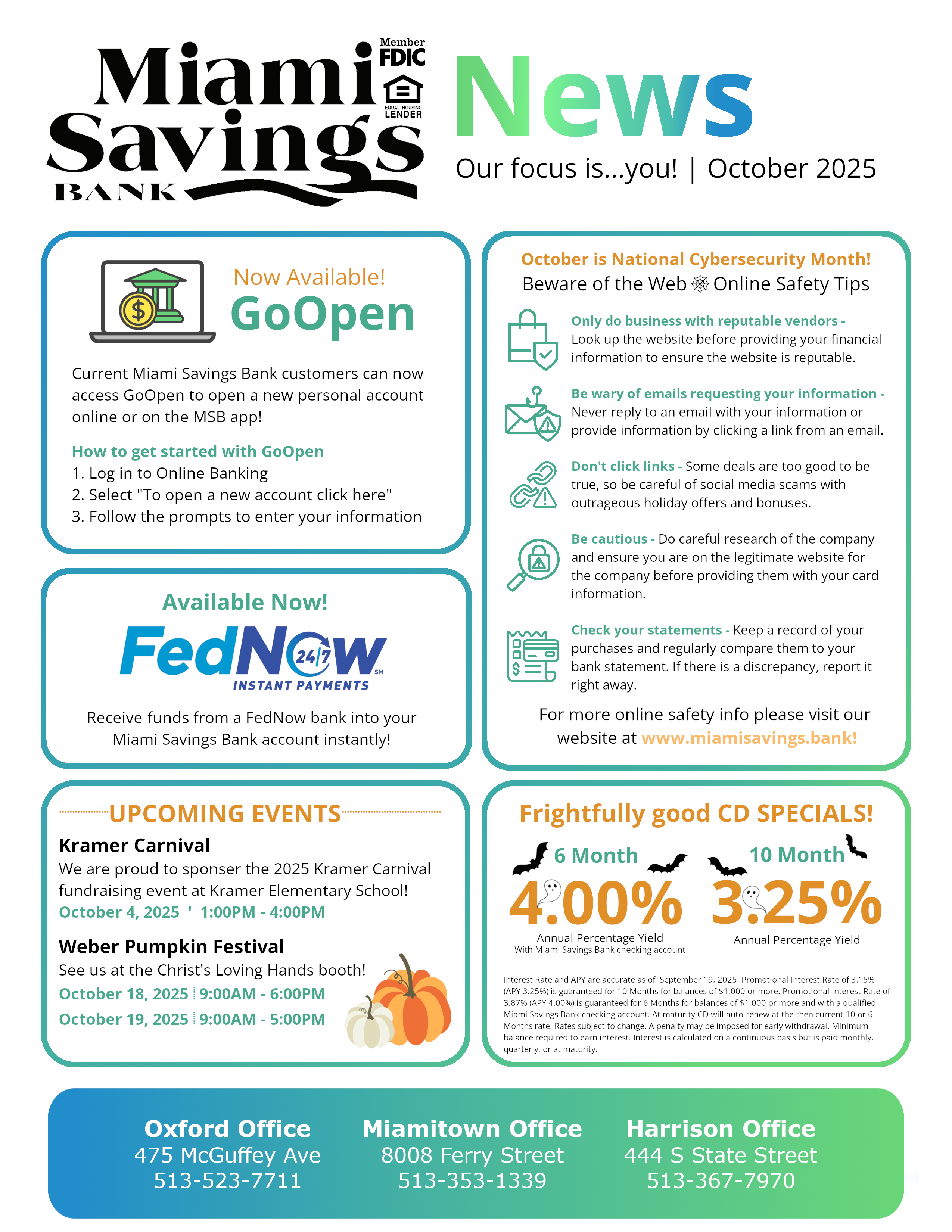 MSB Newsletter October 2025