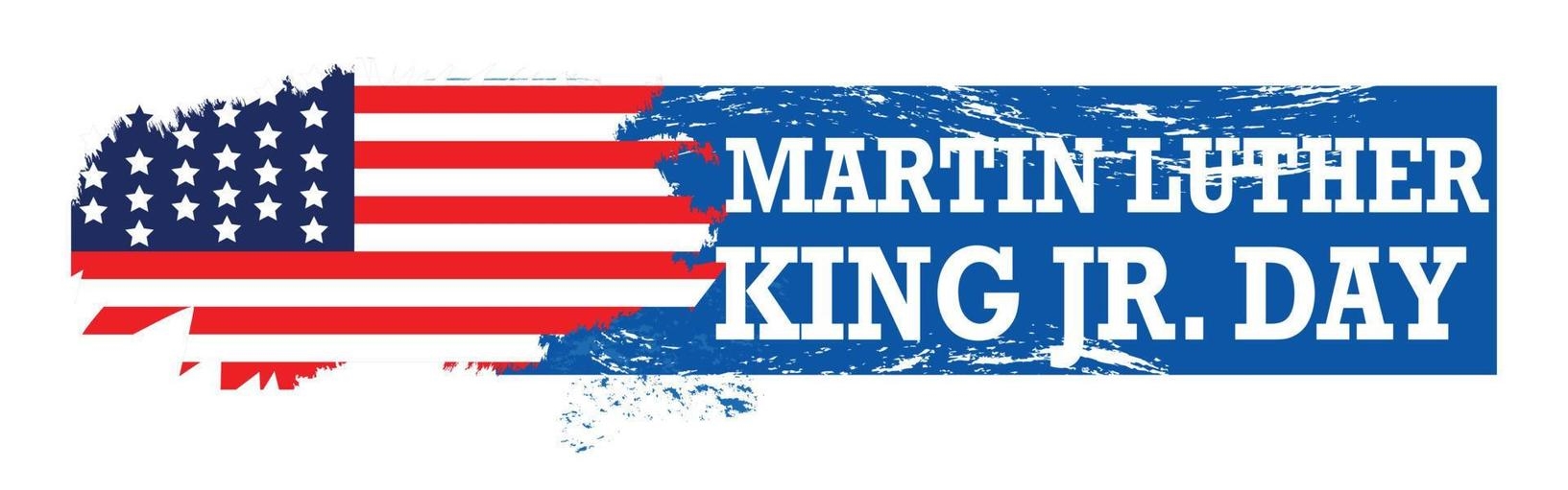 Martin Luther King Jr Day with American Flag